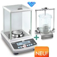 KERN ACJ 300-4M Analysewaage mit Eichzulassung Klasse 1 incl. Dichteset